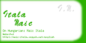 itala maic business card